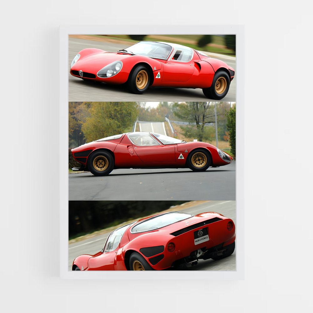 Poster Rédemption Écarlate – affiche Alfa Romeo (vue 3)